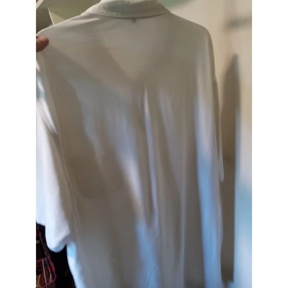 Peter Millar Mens XXL White Pima Cotton Blend Short Sleeve Pocket Polo MS19EK78S